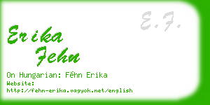 erika fehn business card